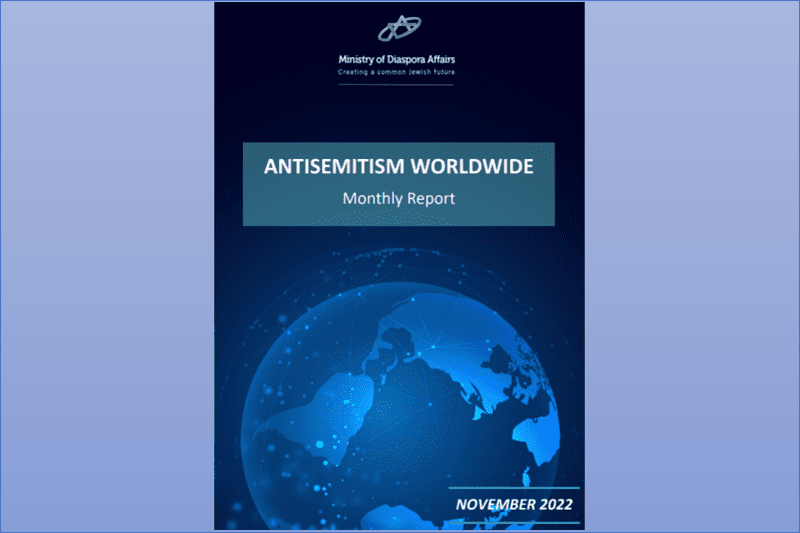 Antisemitism worldwide report, November 2022